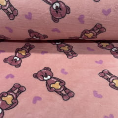 Fleece Ursinhos Rosas RRR Fleece Ursinhos Rosas RRR