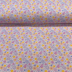 Flanela Cueiro Floral Rosa  RRR