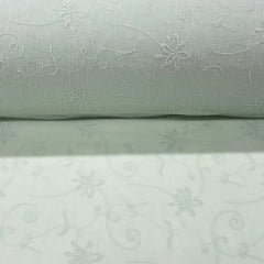 CORTE 0,90x1,40mCrepe de Algodão Verde Claro Botanica 