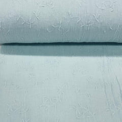 Crepe de Algodão Azul Sky RRR Crepe de Algodão Azul Sky RRR