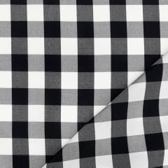 CORTE 0,50x1,50cm Oxford Xadrez Grande Preto