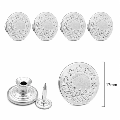Botão Flex Jeans 17mm Niquel