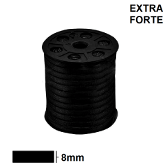 Elástico Preto Extra Forte 8mm