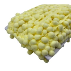 Pompom Grelot Amarelo Clarinho 25mt