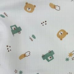 Fralda Quadriculada Mini Ursinhos e Variedades Fralda Quadriculada Mini Ursinhos e Variedades