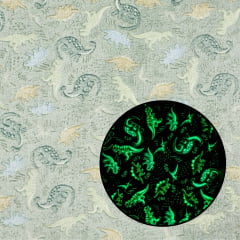 Fleece Brilha no Escuro Dinos Fleece Brilha no Escuro Dinos