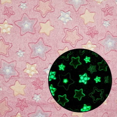 Fleece Brilha no Escuro Estrelinhas