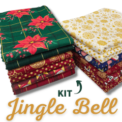 Kit Tricoline Jingle Bell 12 Cortes de 35x50cm