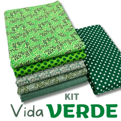 Kit Tricoline Vida Verde 6 Cortes de 50x70cm