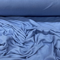 Malha Pijama Suede Azul Claro