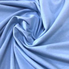 Malha de Algodão Azul Claro BLACK