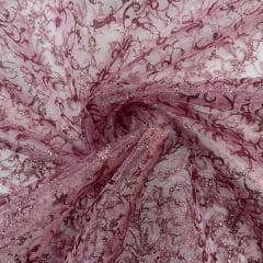 Organza Estampada Rosa Organza Estampada Rosa