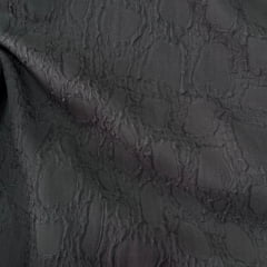 Tecido Chiffon Pele de Cobra Cinza RELÂMPAGO