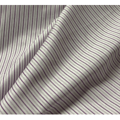 Tecido de Camisaria Listrado Lilás e Branco RRR