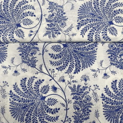 Lençol Elegance Floral Arabesco Azul RRR Lençol Elegance Floral Arabesco Azul RRR