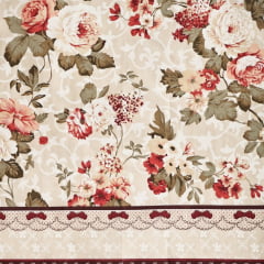 Microfibra Barrado de Flores 2,40m 
