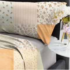 Microfibra Patchwork Laranja 2,40m