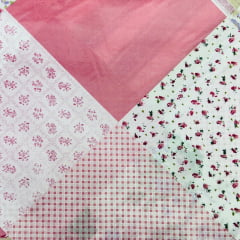 Microfibra Patchwork Rosa 2,40m