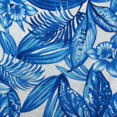 Percal 150 Fios Floral Azul RRR