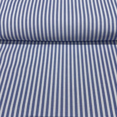Percal 150 Fios Listras Azuis Percal 150 Fios Listras Azuis