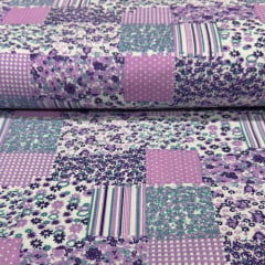 Percal 150 Fios Patchwork Violeta