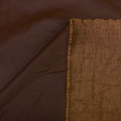 Tecido Cirrê Bengaline dublado de Camurça Marrom