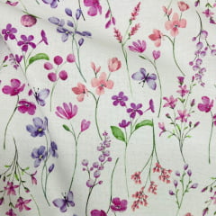 Flanela Cueiro Digital Flores Lindas 