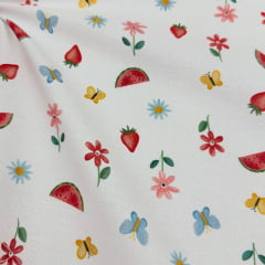 Flanela Cueiro Digital Frutas Vermelhas Flanela Cueiro Digital Frutas Vermelhas