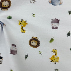 Flanela Cueiro Digital Safari Baby Flanela Cueiro Digital Safari Baby