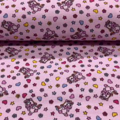 Flanela Cueiro Unicornios Fundo Rosa