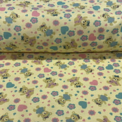 Flanela Cueiro Ursos Fofos Amarelo Flanela Cueiro Ursos Fofos Amarelo