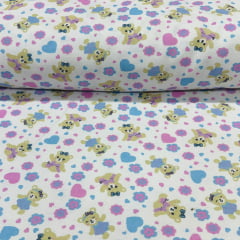 Flanela Cueiro Ursos Fofos 