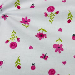 Flanela Cueiro Premium Joaninhas 