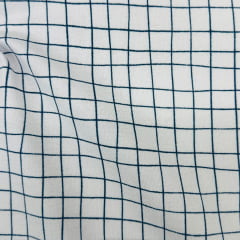 Flanela Cueiro Premium Xadrez Azul