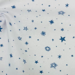 Flanela Cueiro Estrelas Azuis Flanela Cueiro Estrelas Azuis