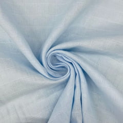 Fralda Quadriculada Premium Azul Bebê 