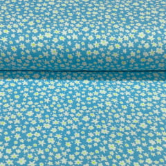 Fustão Margarida fundo Azul 