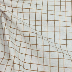 Flanela Cueiro Premium Xadrez Marrom 