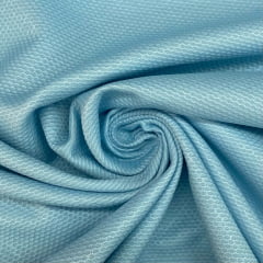 Piquet de Algodão Misto Azul Bebê