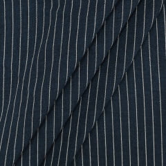 Alfaiataria Risca de Giz Linho Azul Marinho