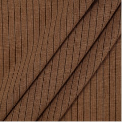 Alfaiataria Risca de Giz Linho Caramelo