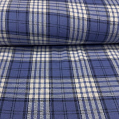 Flanela Xadrez Azul e Branco Flanela Xadrez Azul e Branco