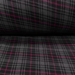 Flanela Xadrez Cinza e Bordô