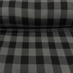 Flanela Xadrez Cinza e Preto Flanela Xadrez Cinza e Preto
