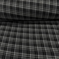 Flanela Xadrez Preto e Cinza Pequeno