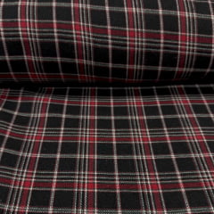 Flanela Xadrez Preto e Vermelho