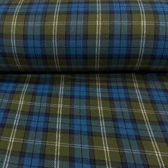 Flanela Xadrez Verde e Azul