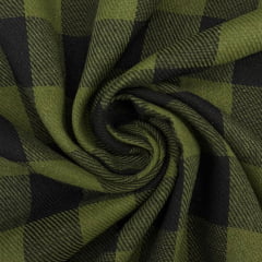 Flanela Xadrez Verde Musgo