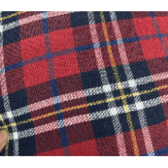 Flanela Xadrez Vermelha listra Branca TEMPORAL