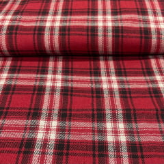 Flanela Xadrez Vermelho e Branco PROMO  